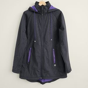 Mondetta Black Jacket with Purple Fleece Lining, ladies us L